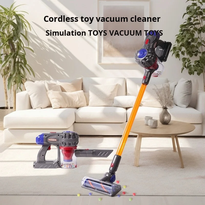 Children Electric Vacuum Cleaner Simulation Charging Housework Dust Catcher Toy Kids Learning Educational Role Playing Game Toys