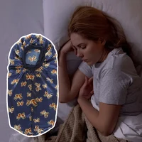 Fashionable Butterflys Print Long Satins Nightcap Personalized Warmth Sleep Cap For Long Curly Hair 2