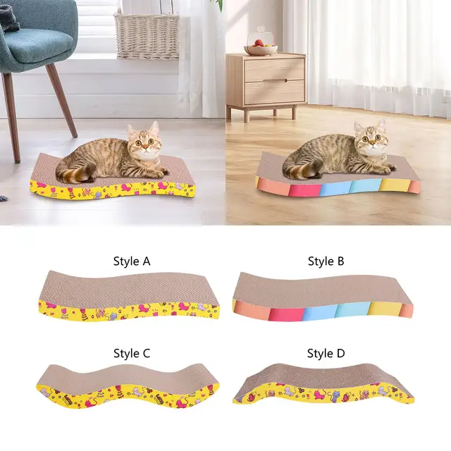 Cat Scratching Lounge Bed Cats Training Toys Sofa Cat Scratcher Cardboard for Cats Scratching Sleeping Grinding Claw Playing 3