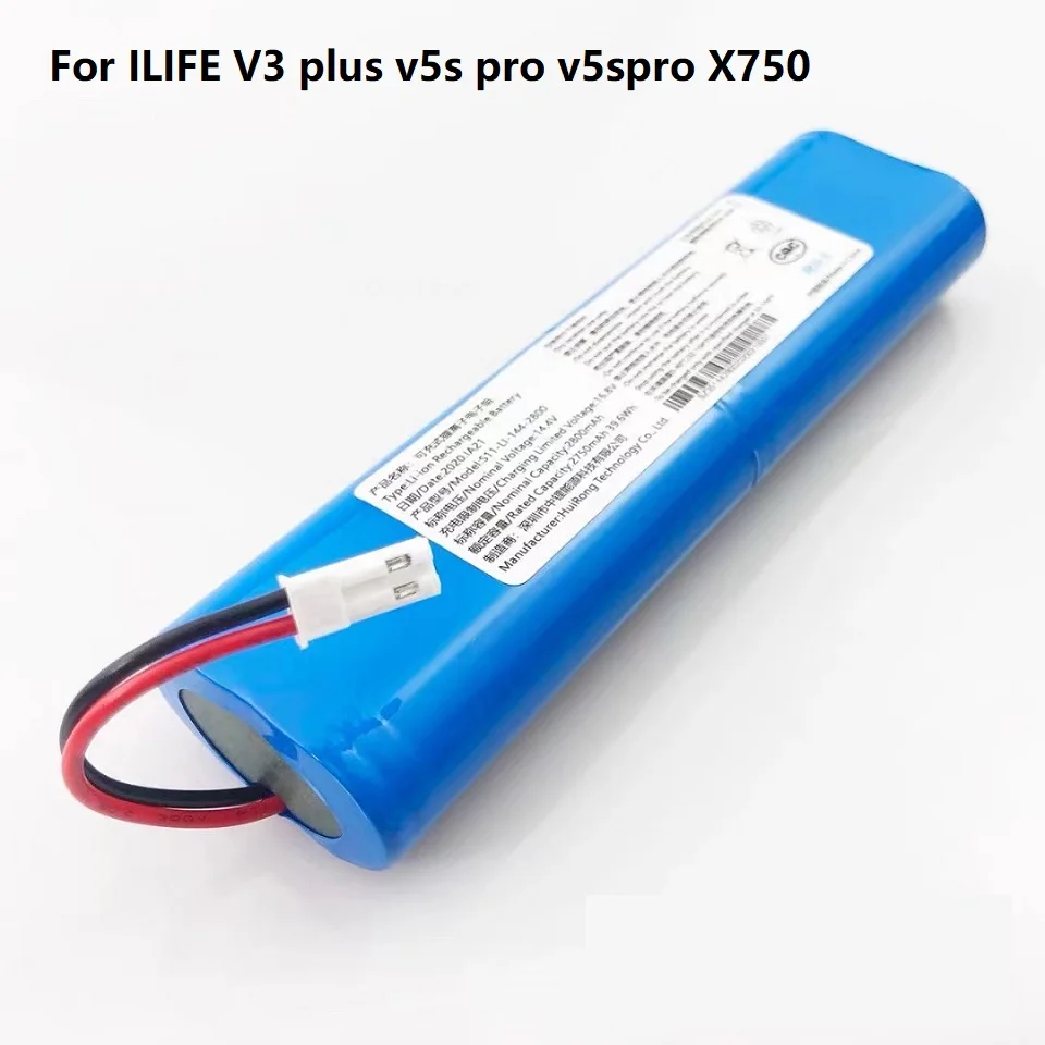 Vhbw Batteria Di Ricambio Per ILife V3s, V5, V5s – 2600mAh, 11,1V, Li-Ion, Compatibile Con Robot Aspirapolvere