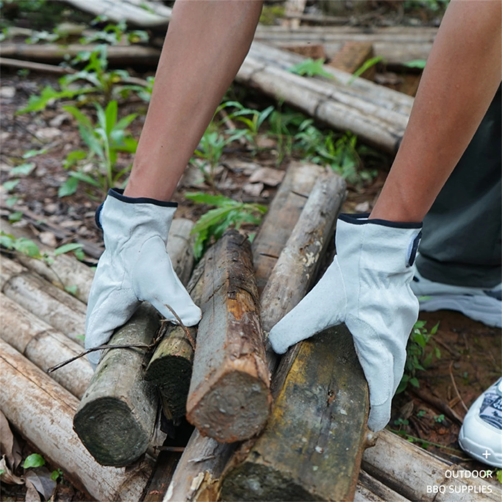 

1 Pair Stove Roasting Cooking Mitts Easy to Clean High Temperature Resistance Mittens for Kitchen Cooking Baking d88
