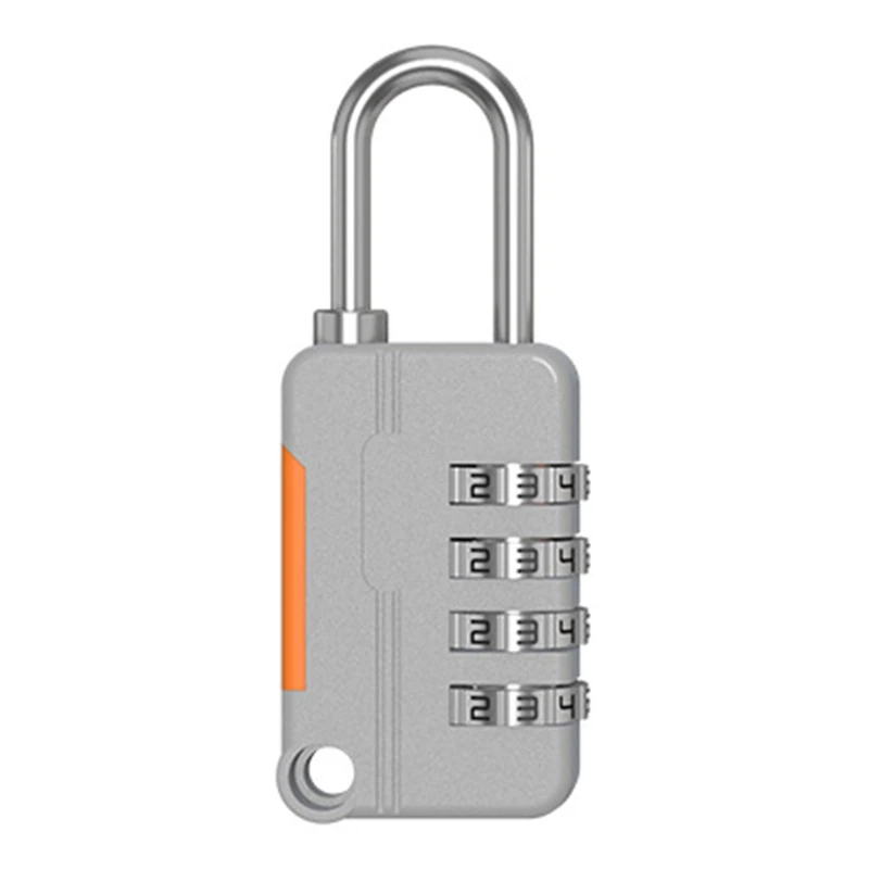 Cadenas à Code 4 Chiffres Lot De 2 - Petit Cadenas Combinaison Pour Valise, Casier, Boîte à Outils (Argent Et Noir)
