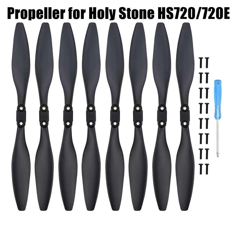 Propeller Props for Holy Stone HS720/720E Folding Blades Spare Parts Replacement Accessory CW CCW Quick Release Wing