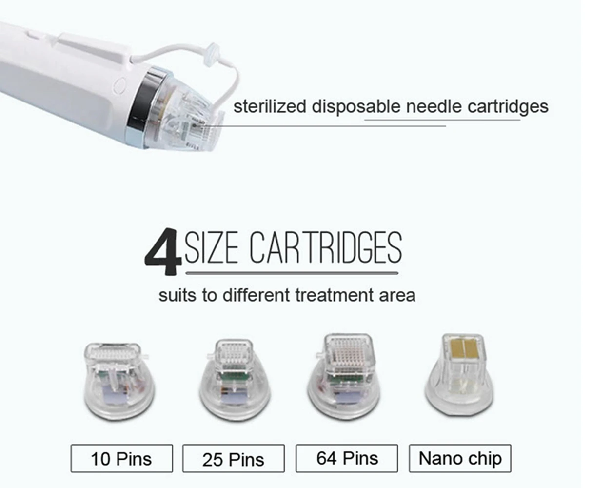 Disposable RF Micro Cartridges For Fractional RF Machine Replacement Needle Head 10pin 25pin 64pin and Nano Tattoo Tips microneedling needle cartridge,microneedling cartridge