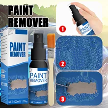 

50ml/100ml Strong Paint Remover for Metal Fast & Effective Paint Strippers Liquid Spray with Brush for Automobiles Motorcycles