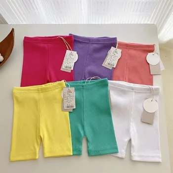 1-8 anni Intimo per bambini Abbigliamento per bambini Ragazze Colore caramella Coreano Bambini Comfort Pantaloni di sicurezza Estate Bambini Neonate Pantaloncini