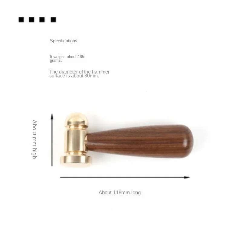 Small Fat Hammer Round Head Hammer Small Copper Curing Porcelain Mini Household Japanese