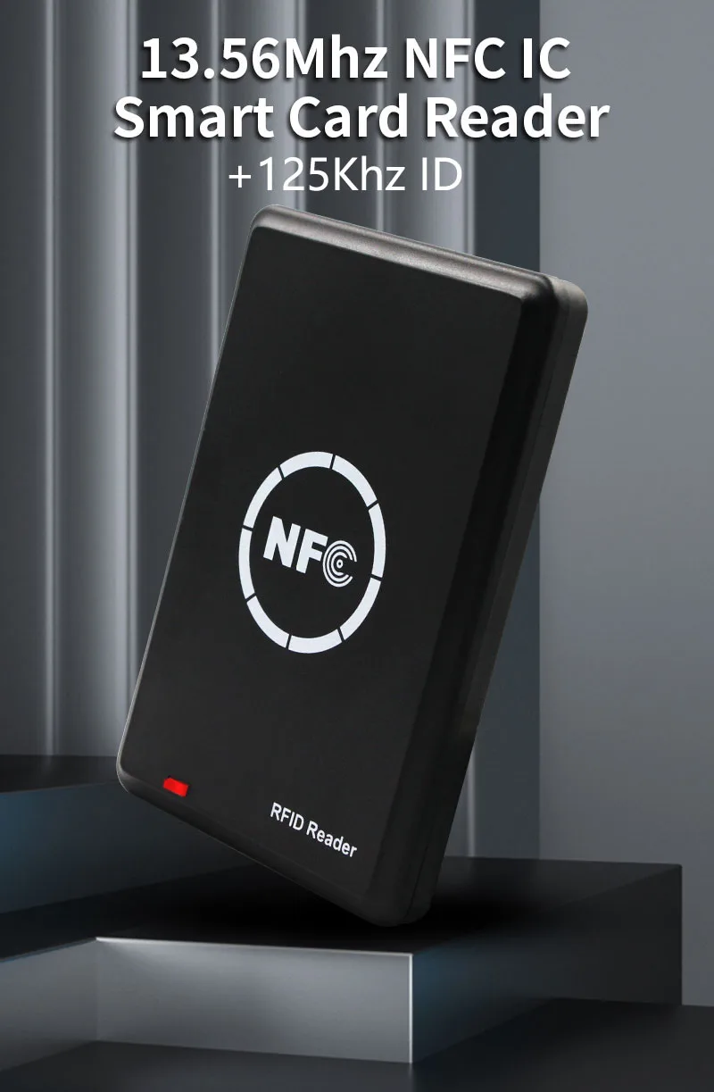 125KHZ+13.56MHZ NFC PM4 IC/ID Duplicator RFID Reader Full Writer Decoding Funct