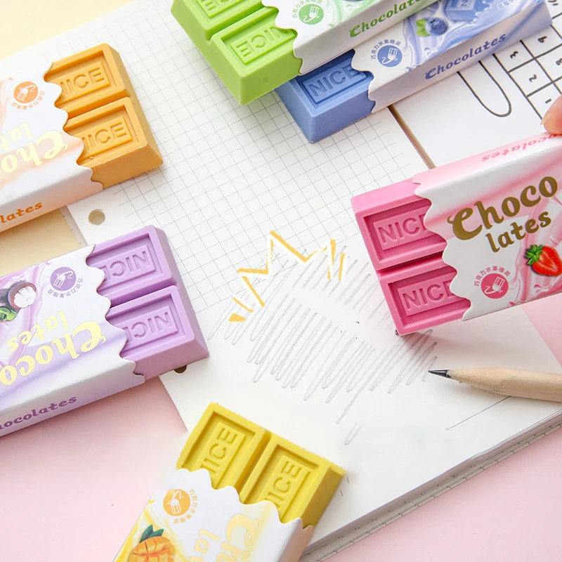 

Cute Cartoon Rubber Eraser Kawaii Pencil Eraser for Kids Korean Stationery Student Painting Writing Tools School Office Supplies