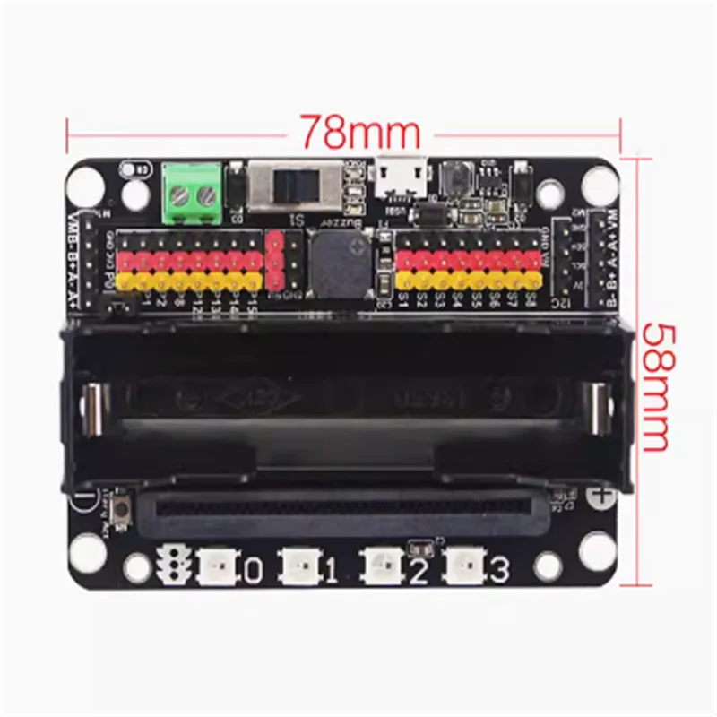 마이크로 비트 확장 보드 모듈, 마이크로 비트 초등 및 중등 학교, Robotbit V2.0 파이썬 프로그래밍