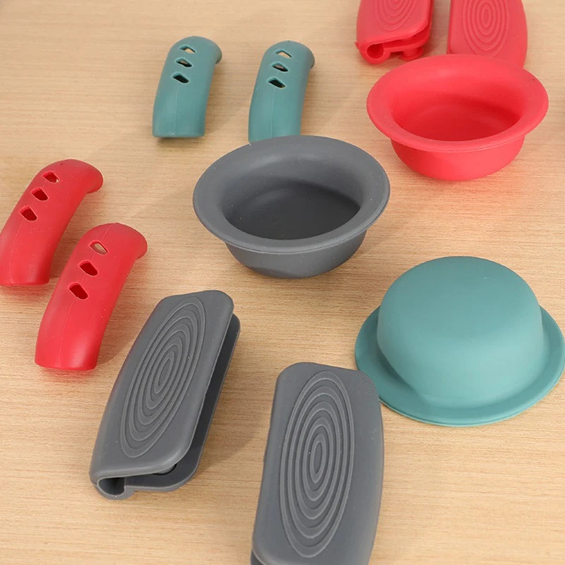 

1/2Pcs Heat Resistant Pot Pan Lids Hat Cookware Universal Kitchen Silicone Knob Lifting Handle Cover Home Water Bottle Lids