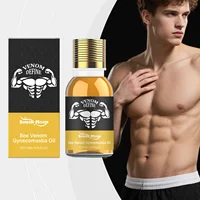Huile Essentielle Douce et Nourrissante pour le Soin de la Poitrine Masculine, Formule de Soin Corporel pour Massage et Amélioration de l'Élasticité de la Peau 1