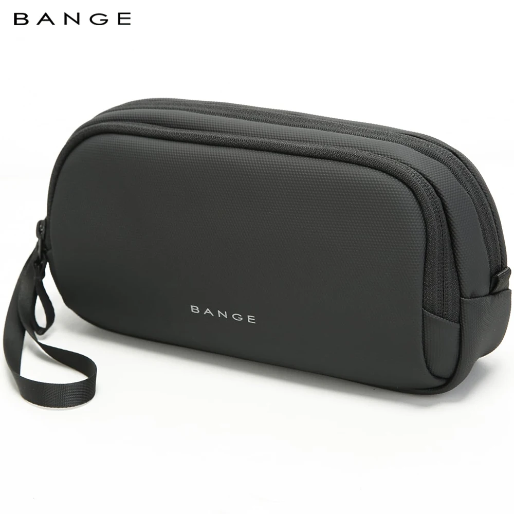 BANGE New Unisex Polyester Light Waterproof Digital USB Cable Storage Hand Bag, Electronics Travel Bag Organizer for Cable Case 1