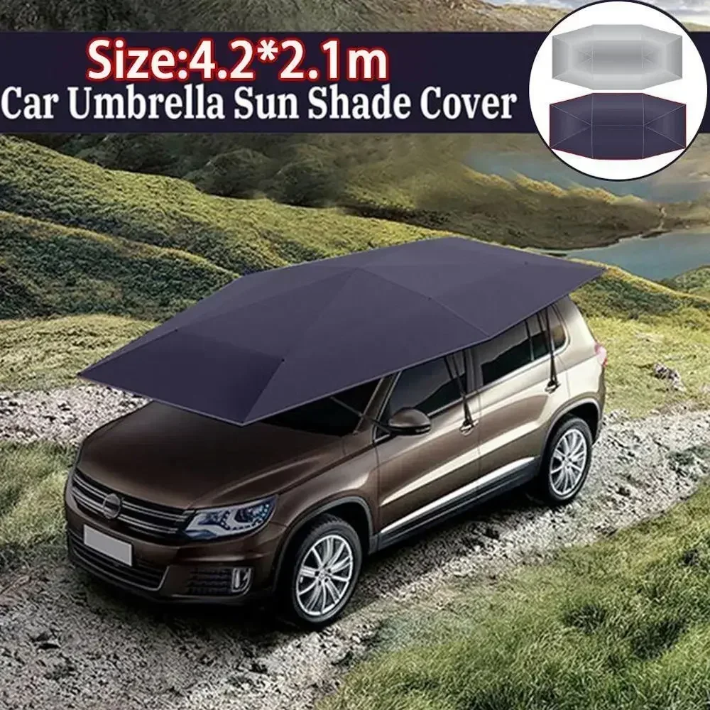 Waterproof Car Roof Sun Umbrella Oxford Cloth Portable Canopy