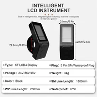 A51Q-Ebike LCD affichage Mini compteur KT-LCD4 affichage connecteur étanche pour contrôleur KT Kit de Conversion de vélo électrique 6