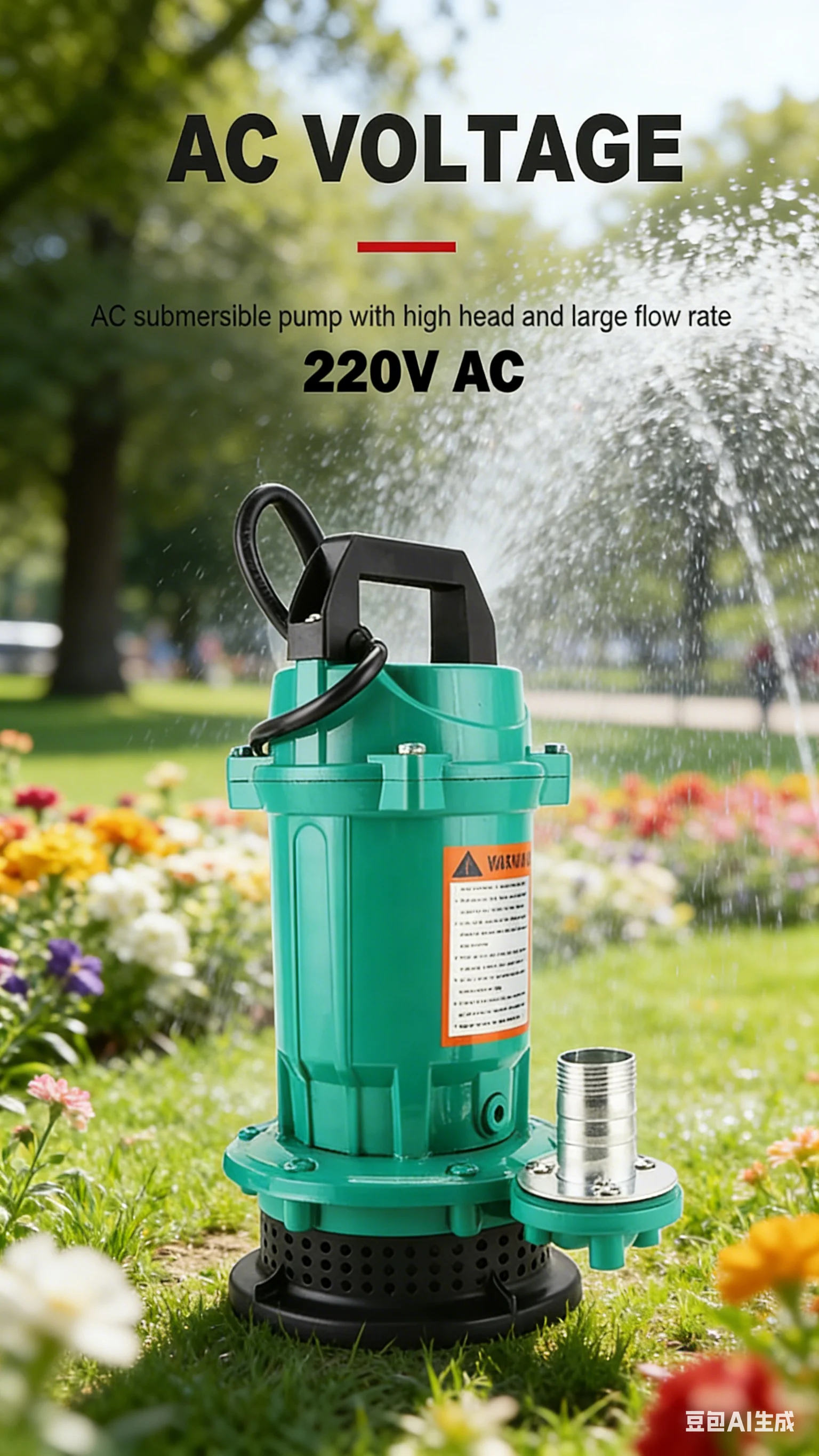 Mini Submersible Water Pump 220V 50Hz Aluminum Housing High Flow 3m³/h 10m Head