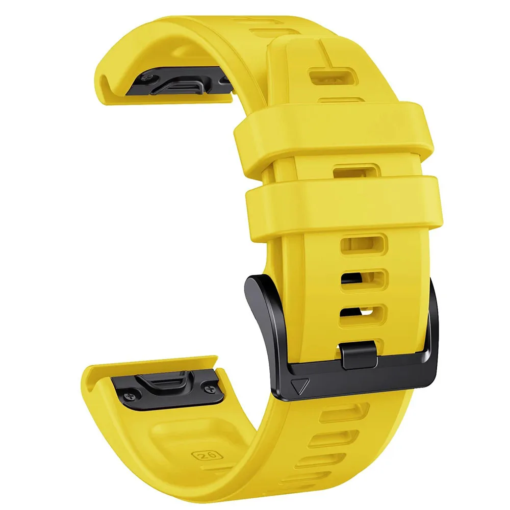Official QuickFit Silicone Strap - Universal 26mm/22mm Adjustable Band, Unisex Replacement Bracelet