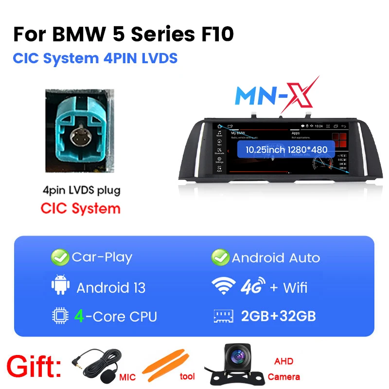 BMW 5シリーズ用 アンドロイドナビ F10 CarPlay