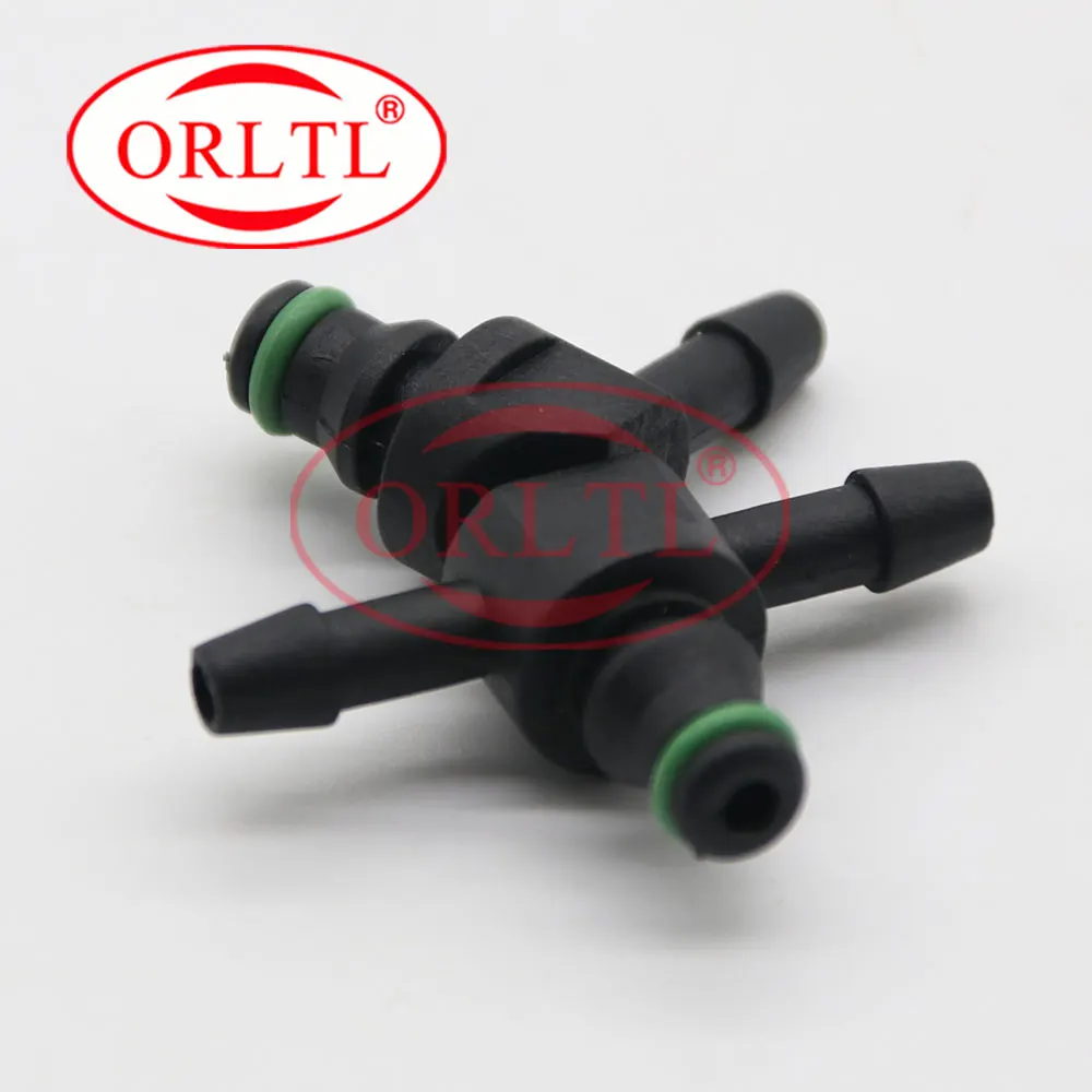 L/T Type Return Oil Backflow for BOSCH Series Diesel Cr Fuel Injector Plastic 3 Two-way Joint Pipe 10pcs/LOT