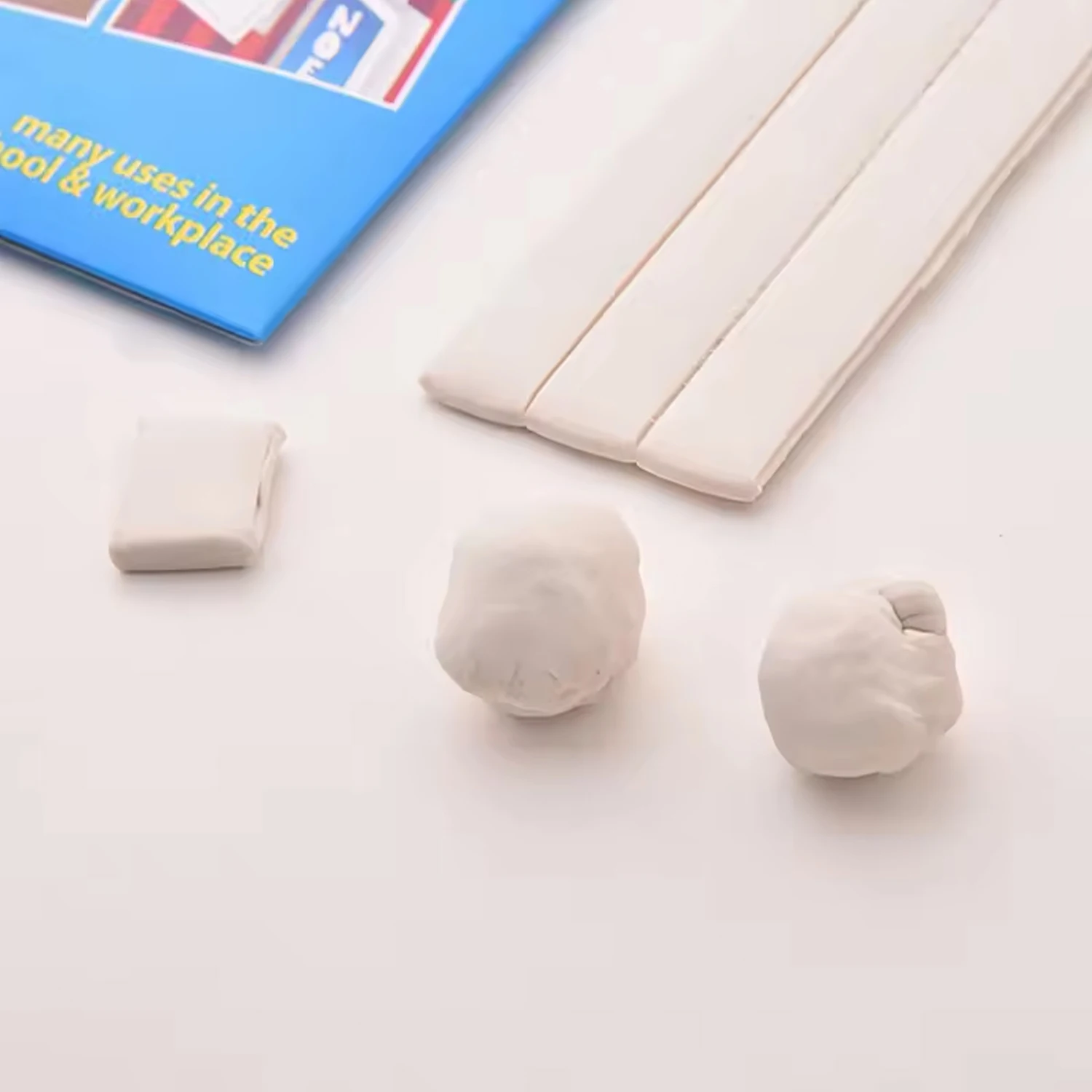 50g 75g 100g 150g 무독성 화이트 택 제거 가능한 벽면 안전 접착 퍼티 재사용 가능한 스티키 택 파티 사진 포스터 프레임용