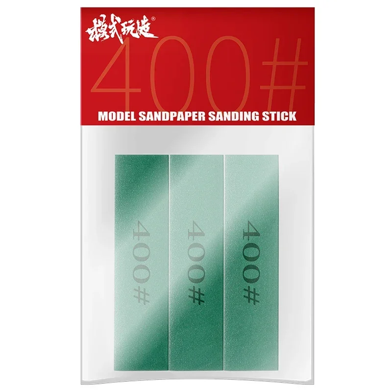 MSWZ MS022 400~1200 3pcs/lot Model Sandpaper Sanding Stick Assembly Model Building Tools for Plastic Grinding Tools DIY model tools model polishing tool sanding sponge tool sanding plate tool model weathering tool