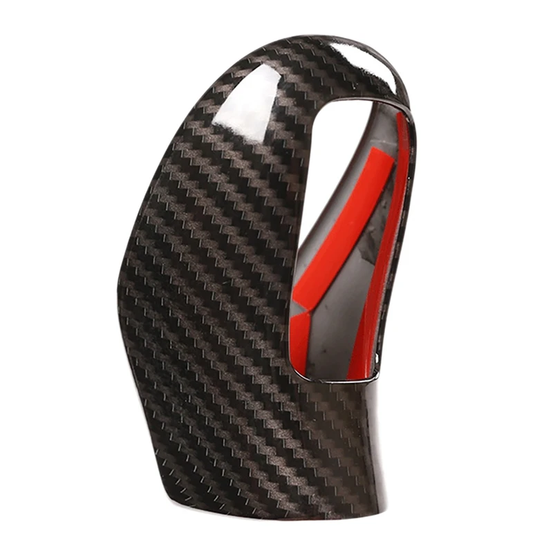 

Car Carbon Fiber Gear Head Knob Shift Cover Trim Gear Shift Knob Shifter Lever Cover Decoration For Volvo 40 60 80