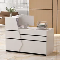 Kerrogee L-Shape Laminate Reception Desk Computer Desk 1