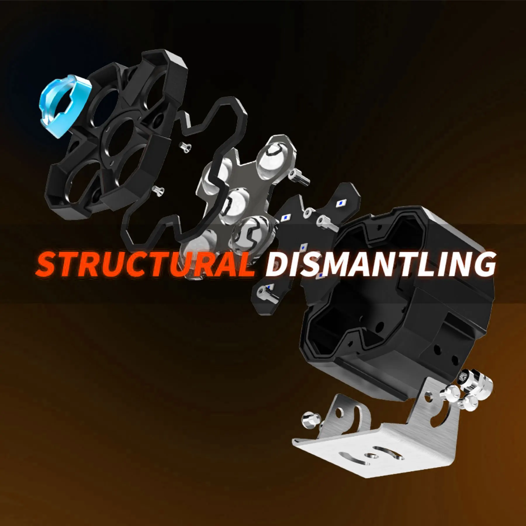 Additional LED Headlights Work Light Bar Daytime Driving LED Work 6000K Spot Com