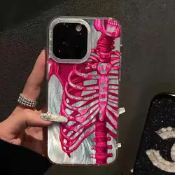 Luxury Pink Purple Skull Texture Phone Case - Premium Artistic Design Back Cover for Realme C20 4G (YSK - 245YS5506A1)