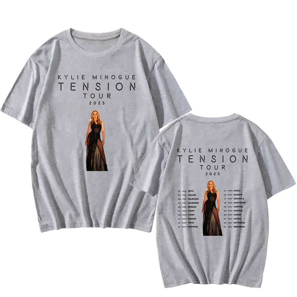 Famous Singer Print Tshirt Kylie Minogue Tension Tour 2025 T