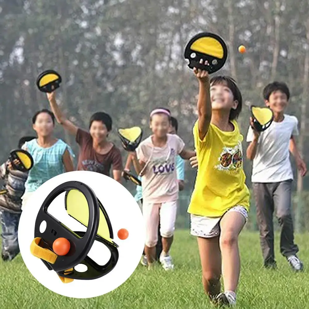 Plastic Throw and Catch Ball Game Portable Interactive Throwing Catching Ball Games Easy To Use Durable Hand Grip Racket
