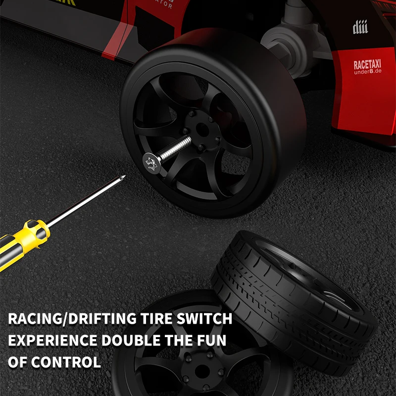 Remote Control 4WD Drift Car Toy with LED Lights for Kids