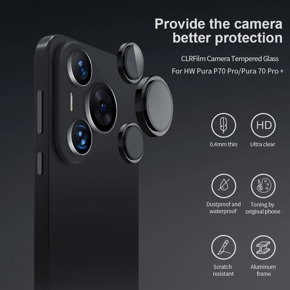 Für Huawei Pura 70/70 Pro/70 Pro Plus Kamera Glas Nillkin Gehärtetes Glas Hinten Objektiv HD Schutz Kamera Screen Protector