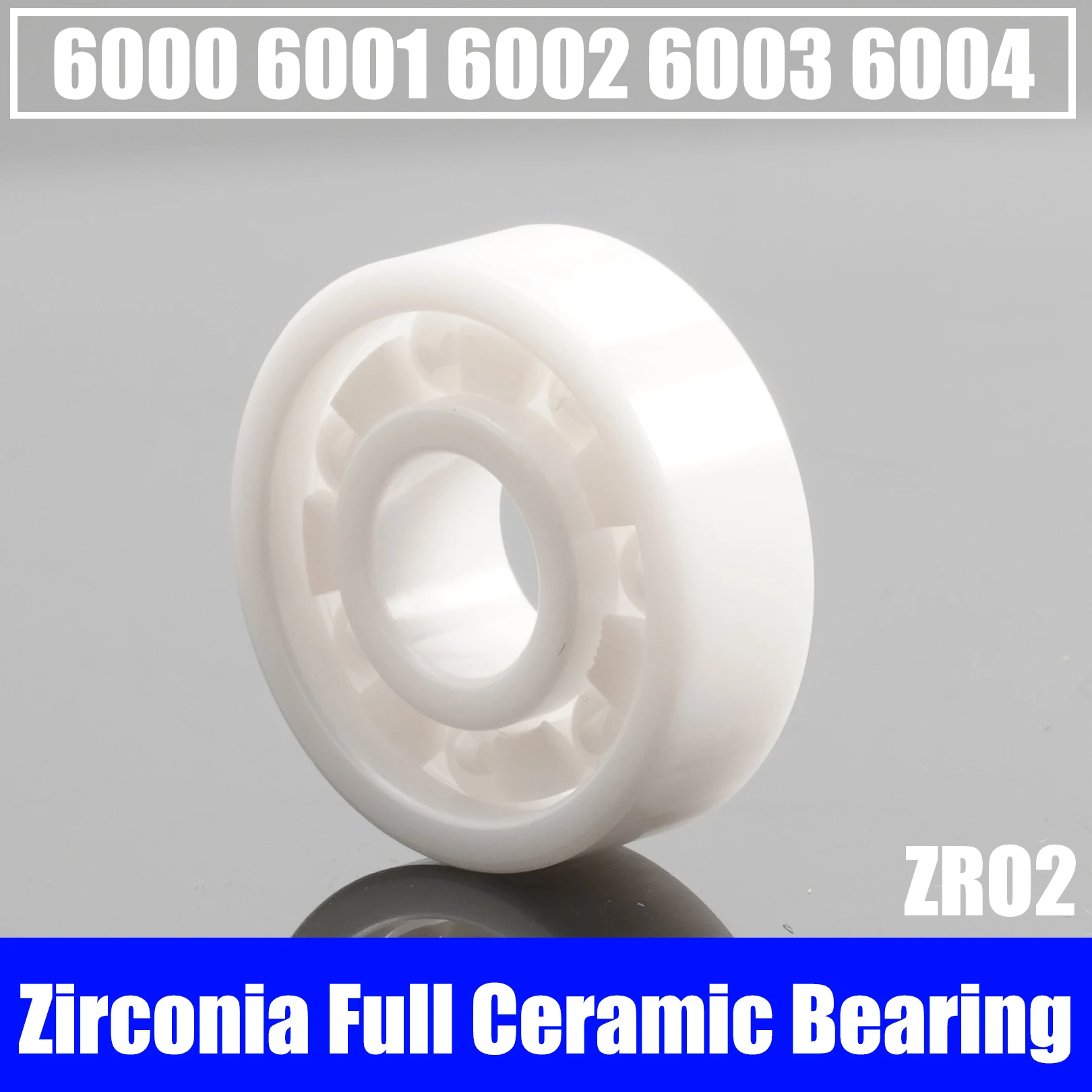 2PCS ZrO2 Zirconia Full Ceramic Bearing Full ZrO2 Ceramic Ball Bearing Zirconia Bearing 6000 6001 6002 6003 6004