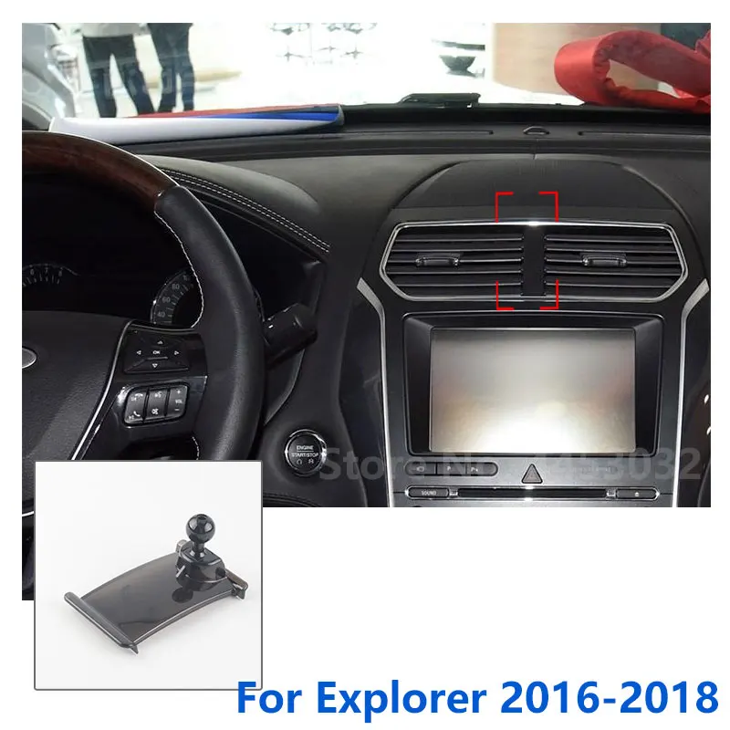 Car Phone Holder Mounts Ford Explorer GPS Supporting Fixed Bracket Base 17mm Accessories