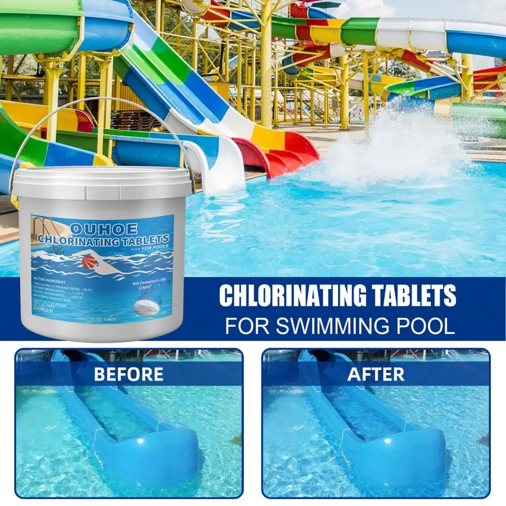 Swimming Pool Chlorine Tabs Effective Small White Chlorine Tablets