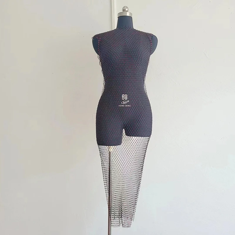 2025Neues Kleid Damenbekleidung فسات Mohamed 1914 Mesh Glitter Fishnet Minikleid Strandparty Sommer Sexy Clubwear Vestidos – Detail 23