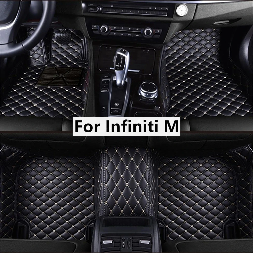 

Однотонные алмазные автомобильные напольные коврики на заказ для Infiniti M, автомобильные коврики, аксессуары для ног