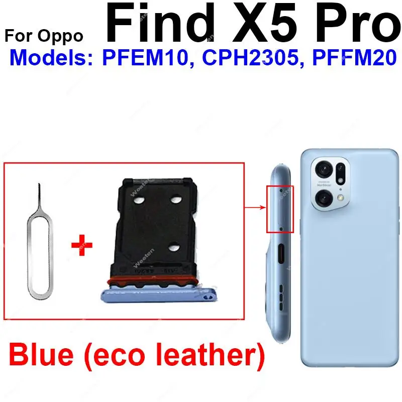 Vassoio Carta SIM Originale Per Oppo Find X3/X3 Pro - Con Pin Di Estrazione - Foto 9