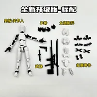 DIY T13 Action Figure Titan Multi-Jointed Movable Shapeshift Lucky Robot With Girl accessories 3D Printed Action Figures Toys 1