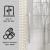 56-60" W × 76" H Frameless Glass Shower Door, Slidable Shower Door with Stainless Steel Handle, Waterproof and Shatterproof 4