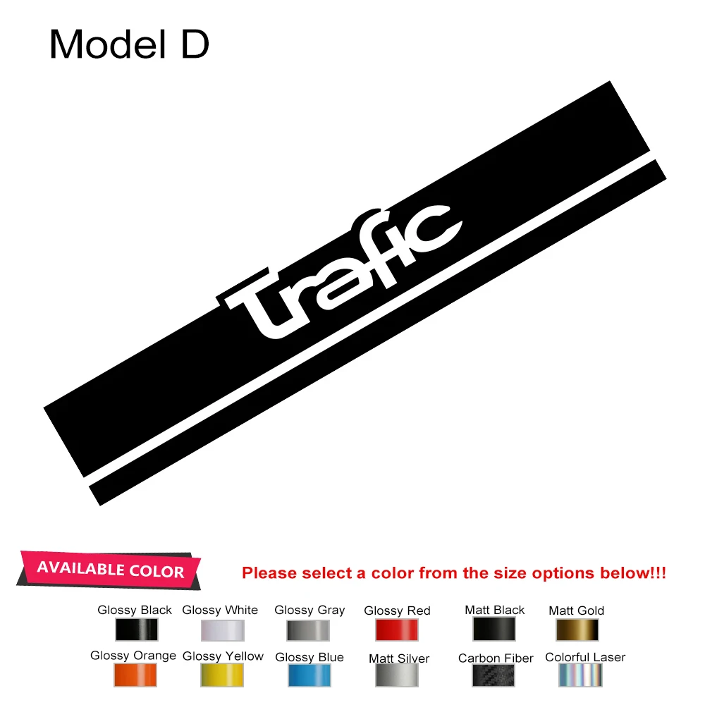 thumbnail image 1 of Pegatinas para capó de furgoneta Renault Trafic 3 2 MK1, gráficos para capó de coche, calcomanías decorativas con rayas, cubierta de vinilo para autocaravana, accesorios para tuning, 1 of 5