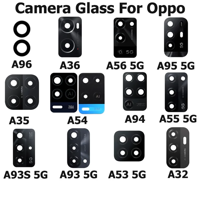 Tempered Glass Oppo A52 Back Camera Glass For Oppo A96 A95 A36 A56