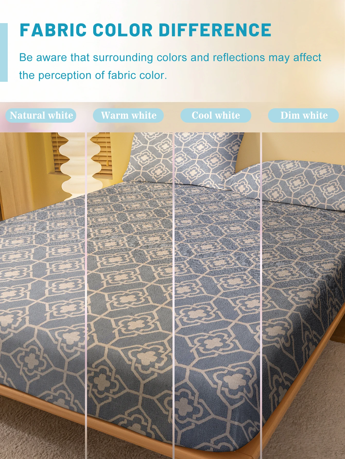 1 Simple modern Geometry printed matte Fitted Sheet, bedroom printed bed cover, bedding (excluding pillowcases) 4