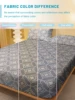 1 Simple modern Geometry printed matte Fitted Sheet, bedroom printed bed cover, bedding (excluding pillowcases) 4