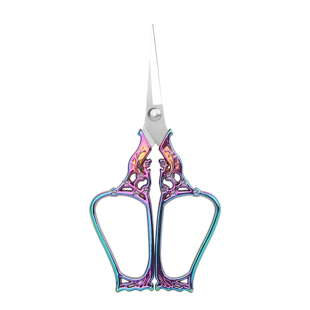 

Vintage European Style Embroidery Sewing Scissors Tailor Scissor For Fabric Embroidery Needlework Bottle Plum Scissors Sewing