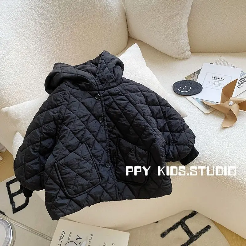 Baby Girls Boys Winter Cotton Padded Hooded Warm Coat Jacket Kids Children Casual Comfortable Clothes Overcoats