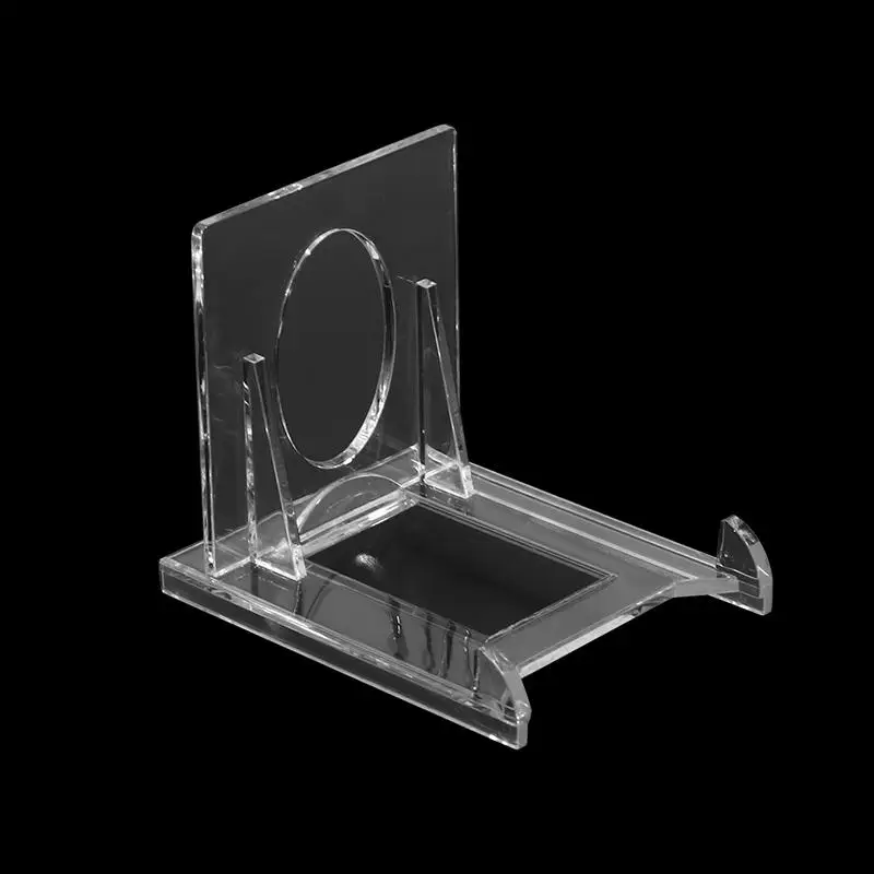 Magnetic Acrylic Trading Card Display Stand and Protector, Waterproof Transparent Holder, Set of 20