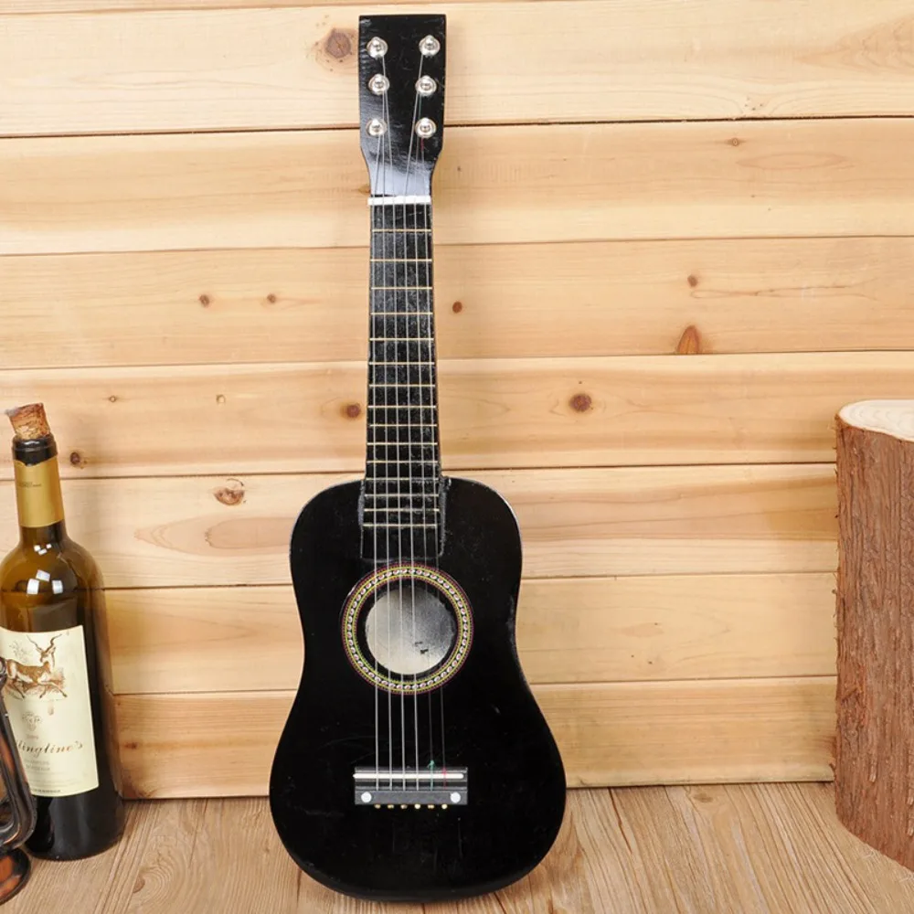 【HOT SALE】 Solid Wood Children's Guitar Adjustable String Knob Classical Children's Instrument Toy Durable 21 Inch Musical Instrument Toy - 9