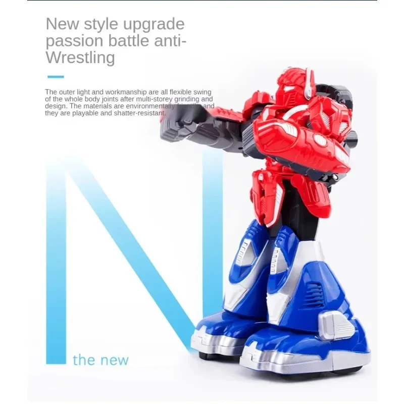 somatosensory control battle robot music light large double battle boxing toy RC robot toy parent-child interactive game gift 5